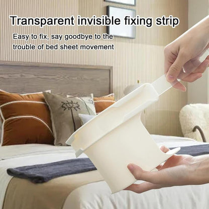 Bed sheet hanger with a hook, suitable for the corner of the bed, and suitable for mattresses of various sizes