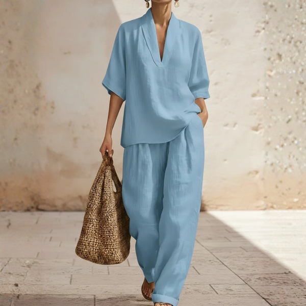 Linen Set — Effortless All-Day Style, Zero Ironing Required Shirt