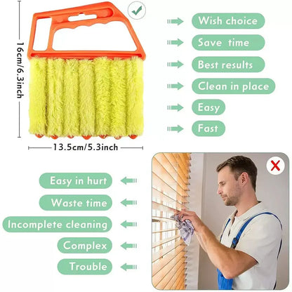 Window Blind Cleaning Brush, Window Blind Cleaner, Air Conditioning Outlet Dust Removal Brush, Hand-held Curtain Brush, Heavy Duty,